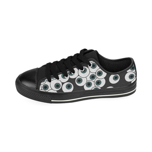 Eyeballs - Eyeing You Up! Low Top Canvas Shoes for Kid (Model 018)