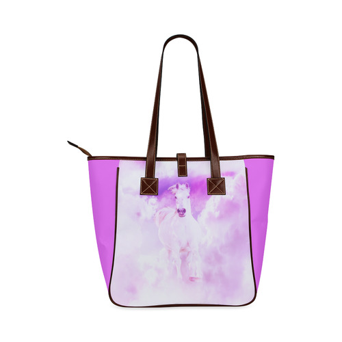 Romantic Pink Horse In The Sky Classic Tote Bag (Model 1644)