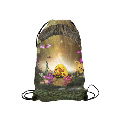 Easter time, easter egg Small Drawstring Bag Model 1604 (Twin Sides) 11"(W) * 17.7"(H)