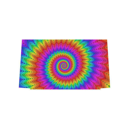 Psychedelic Rainbow Spiral Euramerican Tote Bag/Large (Model 1656)