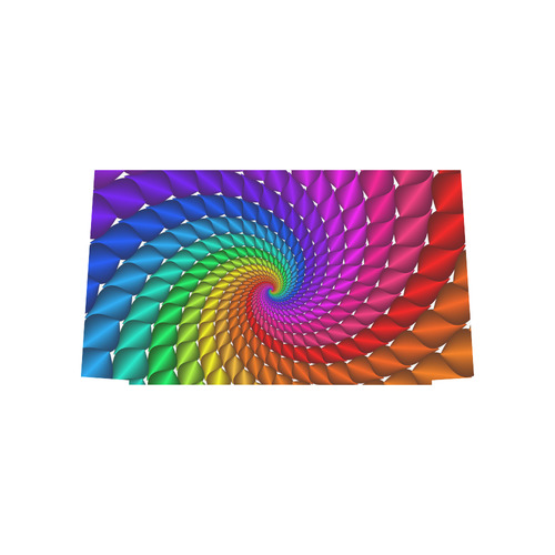 Psychedelic Rainbow Spiral Euramerican Tote Bag/Large (Model 1656)