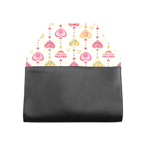 color heart vector Clutch Bag (Model 1630)