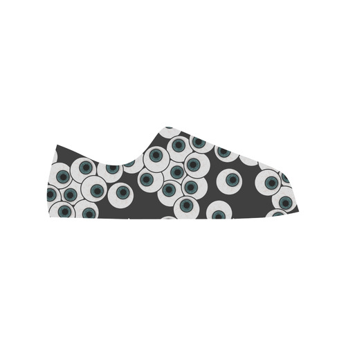 Eyeballs - Eyeing You Up! Low Top Canvas Shoes for Kid (Model 018)