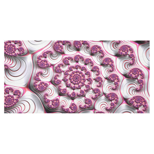 Pink Candy Divinity Fudge Fractal Art Cotton Linen Tablecloth 60"x120"