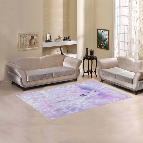 Romantic Horse Of Clouds Area Rug 5'x3'3''