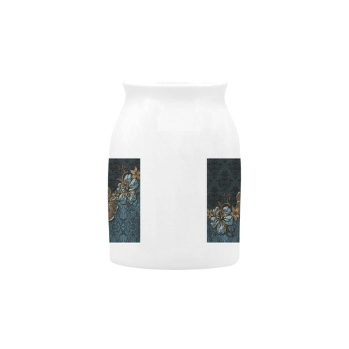 Beautidul vintage design in blue colors Milk Cup (Small) 300ml