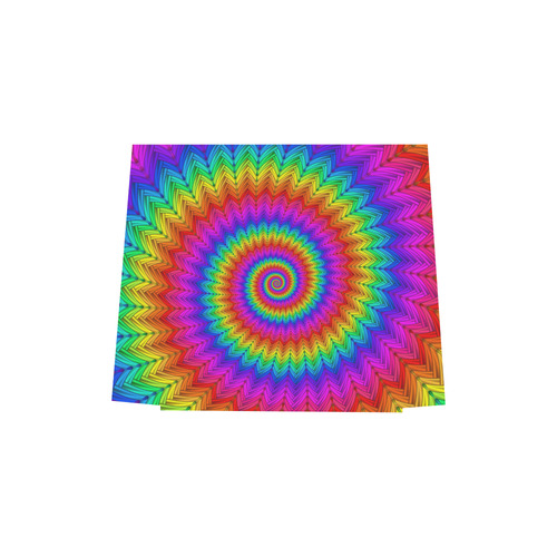 Psychedelic Rainbow Spiral Euramerican Tote Bag/Small (Model 1655)