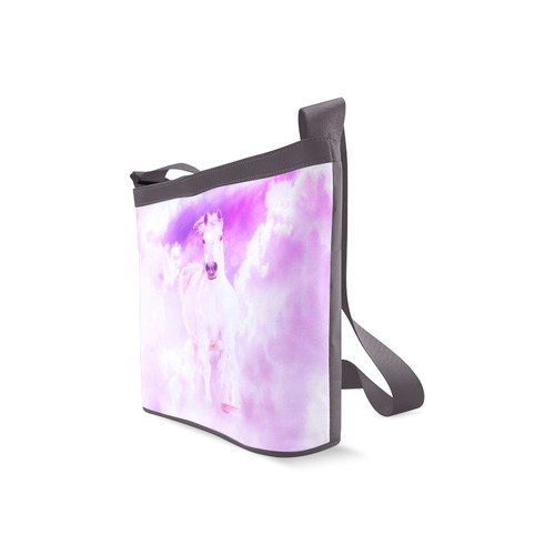 Romantic Pink Horse In The Sky Crossbody Bags (Model 1613)