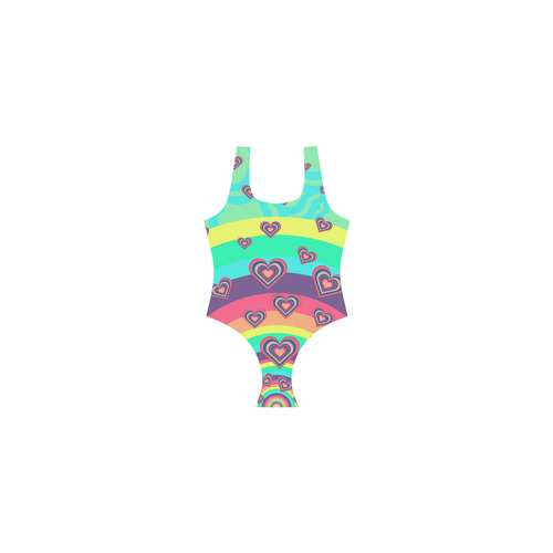 Loving the Rainbow Vest One Piece Swimsuit (Model S04)