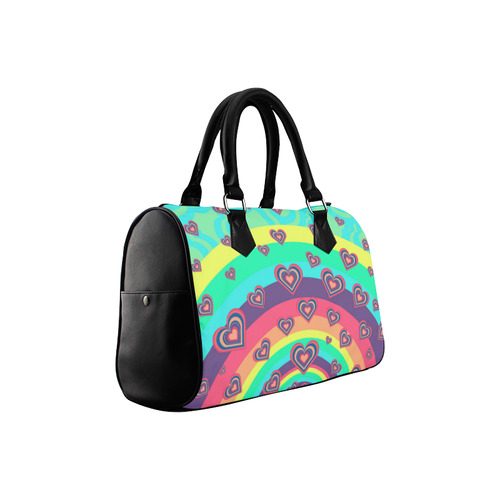 Loving the Rainbow Boston Handbag (Model 1621)