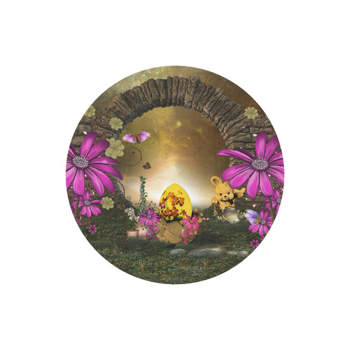 Easter time, easter egg Round Mousepad