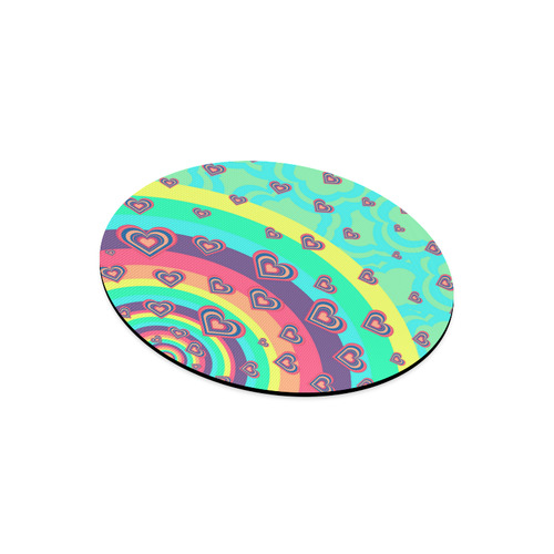 Loving the Rainbow Round Mousepad
