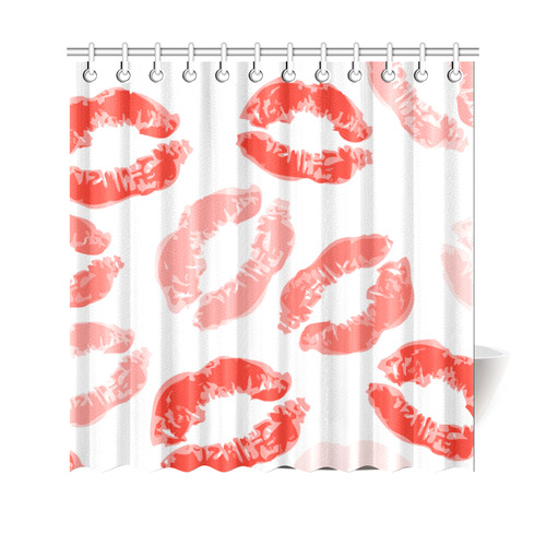 lips background Shower Curtain 69"x70"