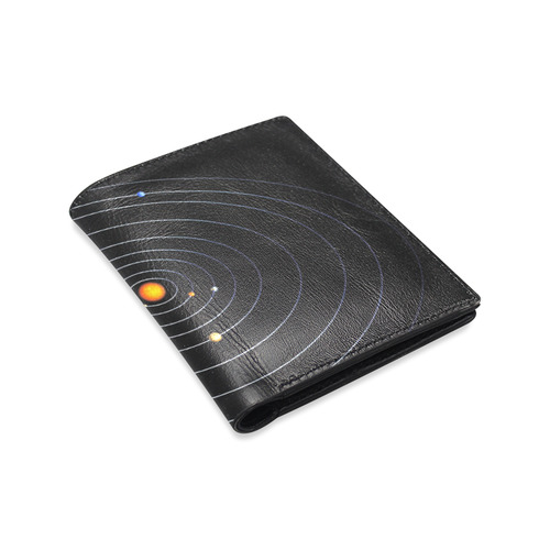Our Solar System Men's Leather Wallet (Model 1612)