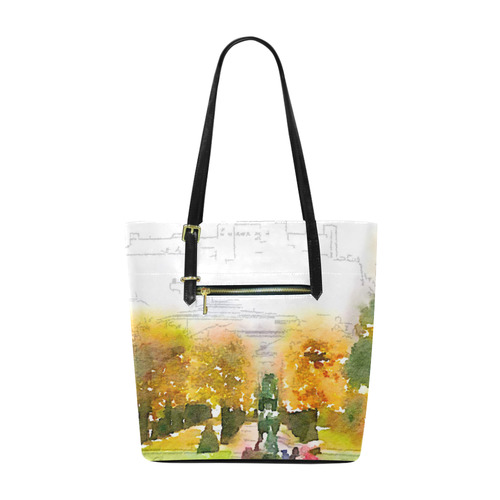 Austria-salzburg,watercolor Euramerican Tote Bag/Small (Model 1655)