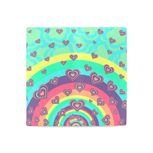 Loving the Rainbow Women's Leather Wallet (Model 1611)