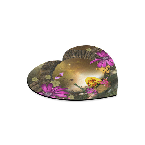 Easter time, easter egg Heart-shaped Mousepad