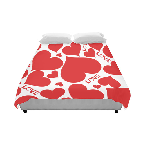 hearts vector Duvet Cover 86"x70" ( All-over-print)