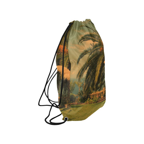 sunny Tenerife 2 Small Drawstring Bag Model 1604 (Twin Sides) 11"(W) * 17.7"(H)