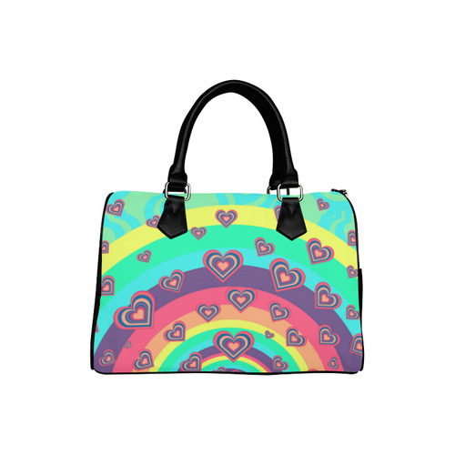 Loving the Rainbow Boston Handbag (Model 1621)