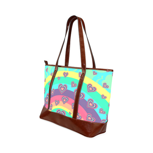 Loving the Rainbow Tote Handbag (Model 1642)