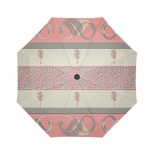 Cheery Coral Pink Auto-Foldable Umbrella (Model U04)