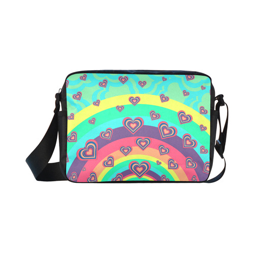 Loving the Rainbow Classic Cross-body Nylon Bags (Model 1632)