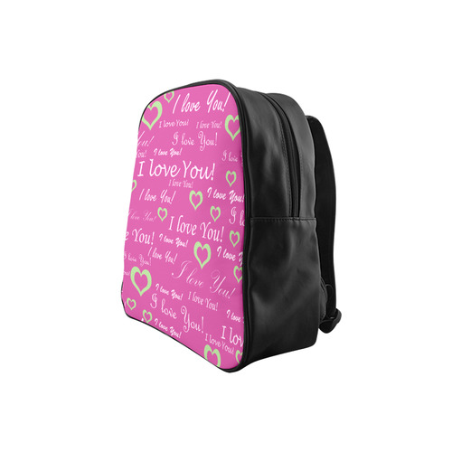 Love Quotes School Backpack (Model 1601)(Small)
