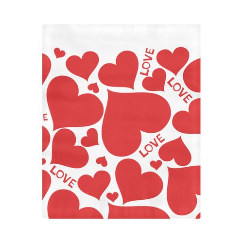 hearts vector Duvet Cover 86"x70" ( All-over-print)