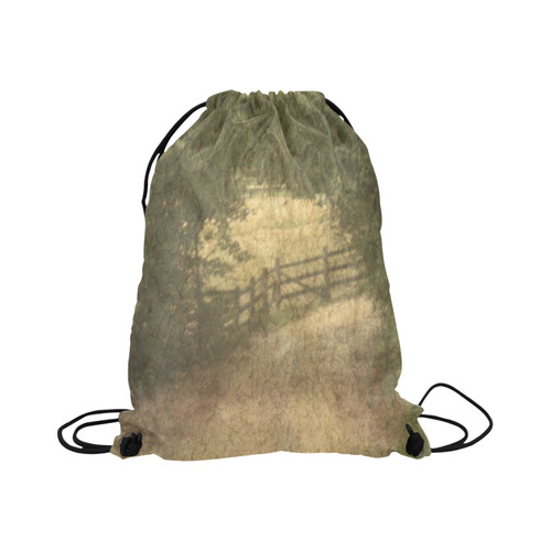 Vintage Landscape 02 Large Drawstring Bag Model 1604 (Twin Sides)  16.5"(W) * 19.3"(H)