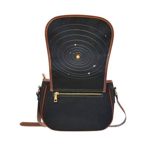 Our Solar System Saddle Bag/Small (Model 1649)(Flap Customization)