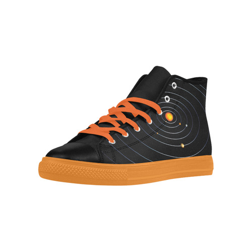Our Solar System Aquila High Top Microfiber Leather Men's Shoes (Model 032)