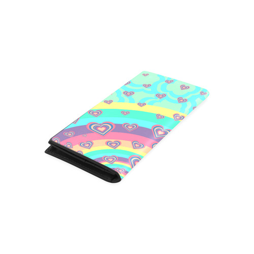 Loving the Rainbow Women's Leather Wallet (Model 1611)