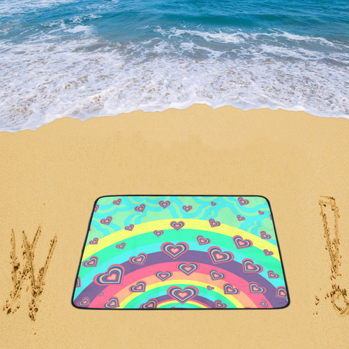 Loving the Rainbow Beach Mat 78"x 60"