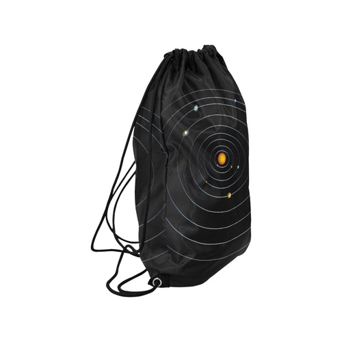Our Solar System Small Drawstring Bag Model 1604 (Twin Sides) 11"(W) * 17.7"(H)