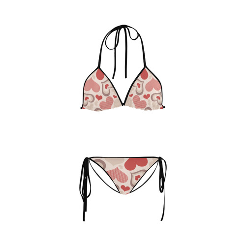 heart vector free Custom Bikini Swimsuit