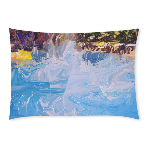 SPLASH 4 Custom Rectangle Pillow Case 20x30 (One Side)