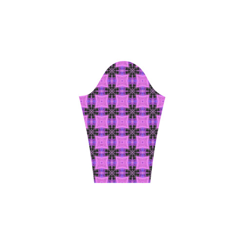 Purple and Black Geometric Pattern Bateau A-Line Skirt (D21)