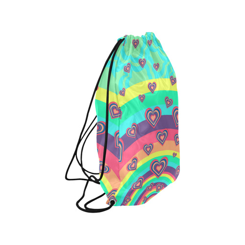 Loving the Rainbow Small Drawstring Bag Model 1604 (Twin Sides) 11"(W) * 17.7"(H)
