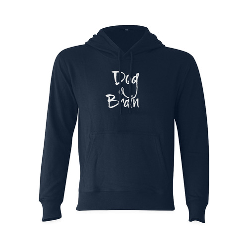 Dog Brain white Oceanus Hoodie Sweatshirt (NEW) (Model H03)