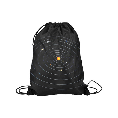 Our Solar System Medium Drawstring Bag Model 1604 (Twin Sides) 13.8"(W) * 18.1"(H)