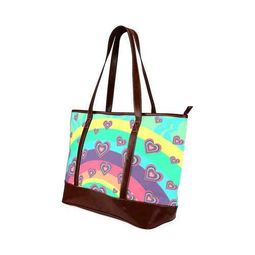 Loving the Rainbow Tote Handbag (Model 1642)