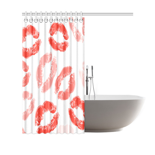 lips background Shower Curtain 69"x70"