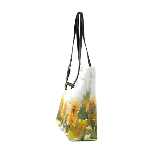 Austria-salzburg,watercolor Euramerican Tote Bag/Small (Model 1655)