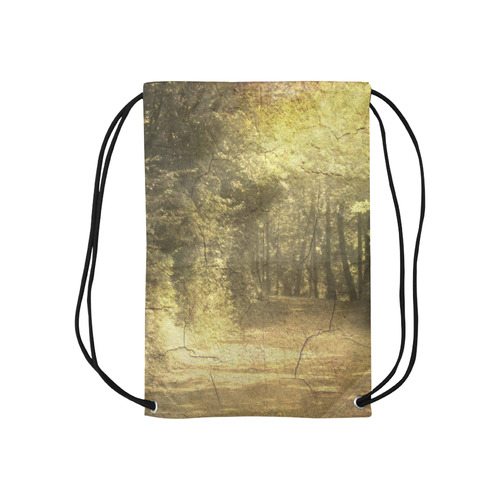 Vintage Landscape 03 Small Drawstring Bag Model 1604 (Twin Sides) 11"(W) * 17.7"(H)