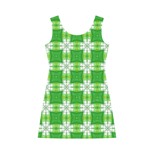 Spring Green Bateau A-Line Skirt (D21)