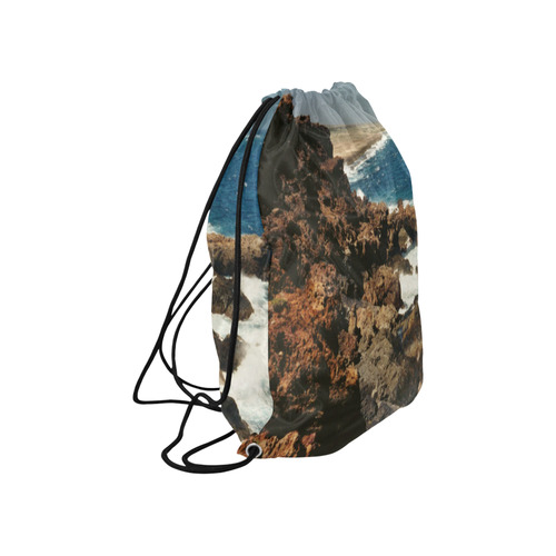 Aruba, dream beach Large Drawstring Bag Model 1604 (Twin Sides)  16.5"(W) * 19.3"(H)