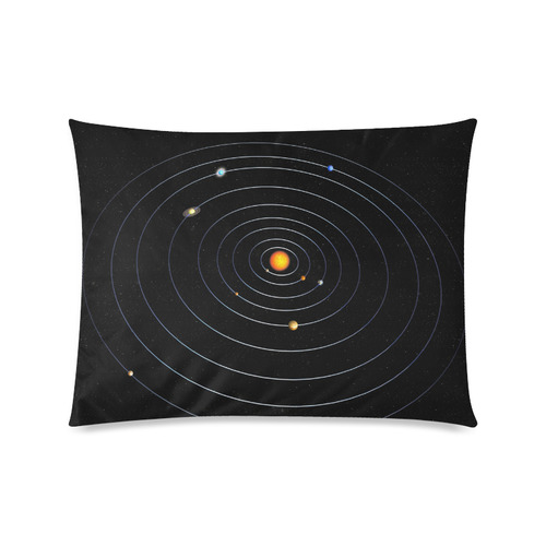 Our Solar System Custom Picture Pillow Case 20"x26" (one side)