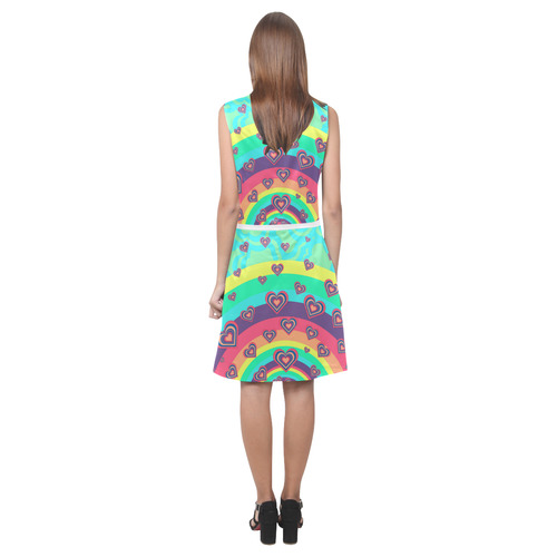 Loving the Rainbow Eos Women's Sleeveless Dress (Model D01)