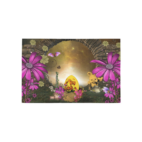 Easter time, easter egg Area Rug 5'x3'3''